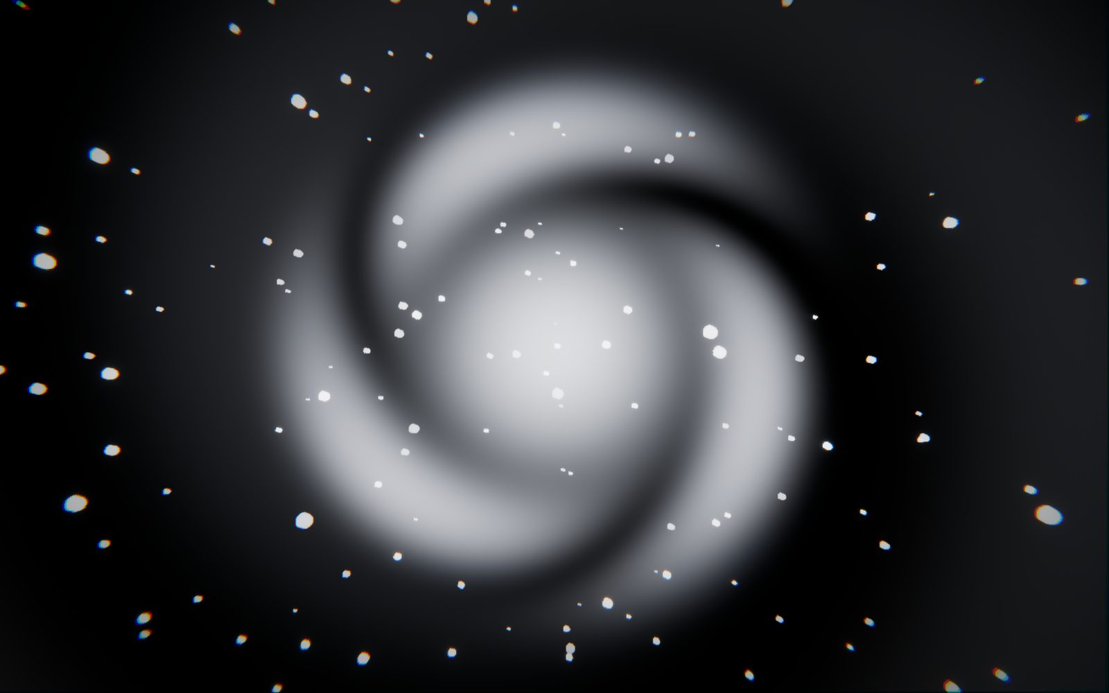 Domo de estrellas con mandala giratorio dentro de la experiencia Gateway en VR
