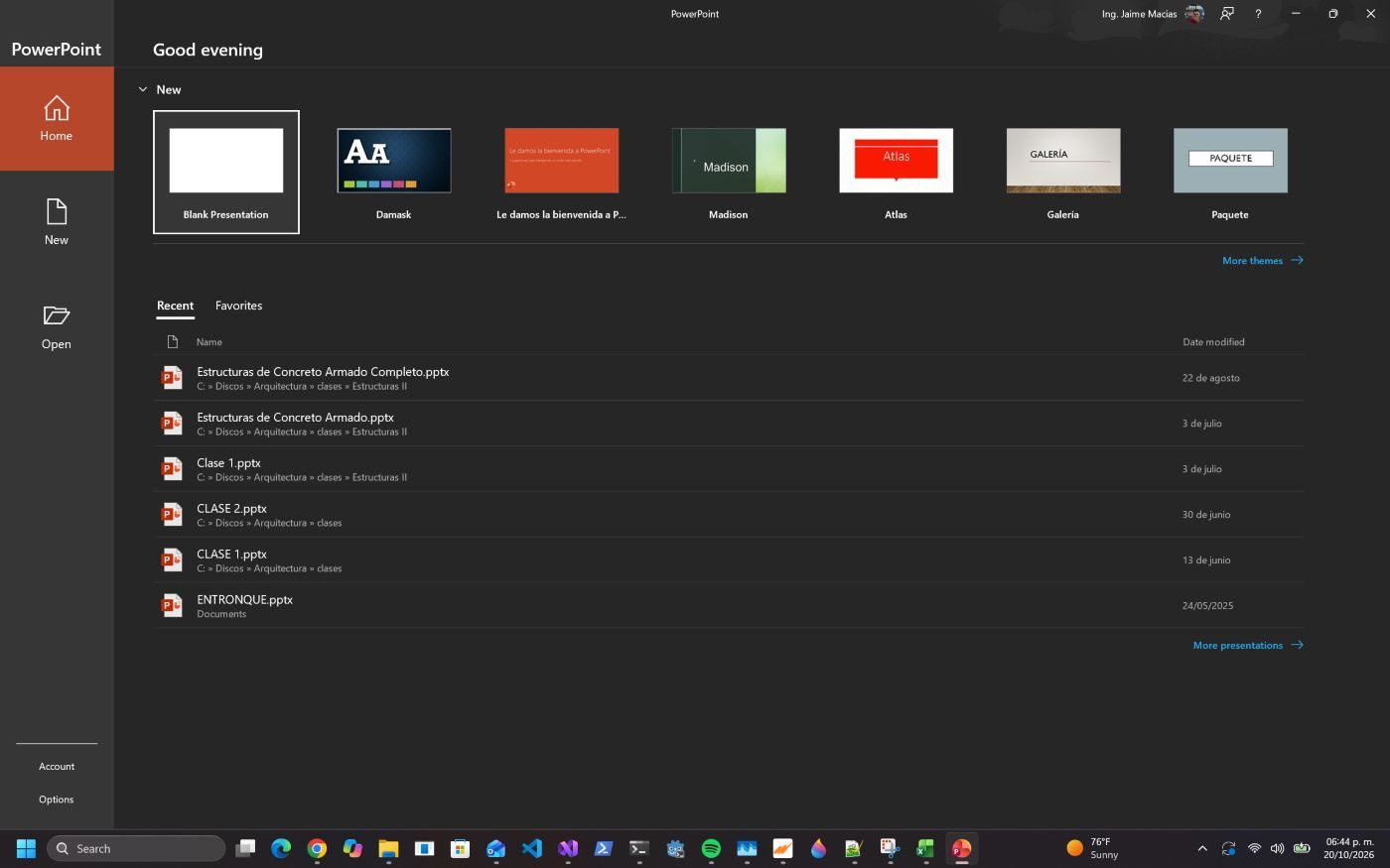 MCPDesk operando Windows: abriendo PowerPoint con el mouse controlado por IA